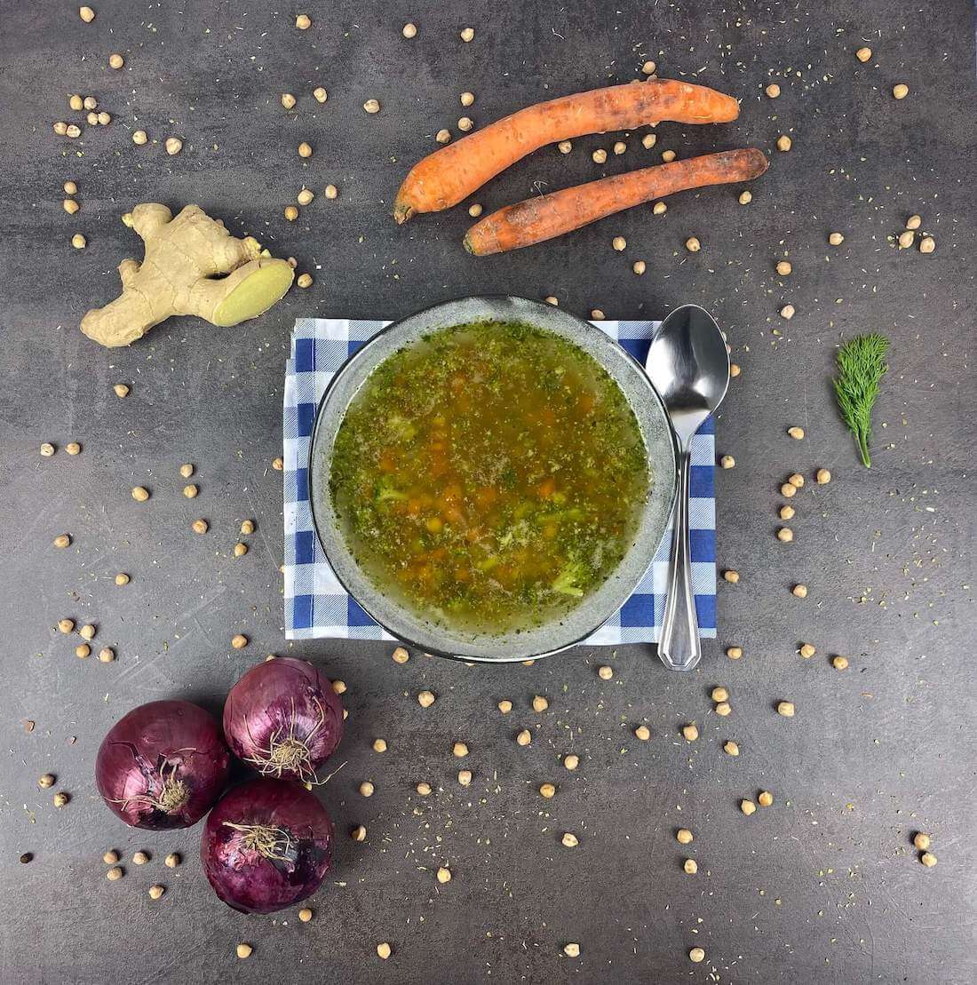Indijska leblebija i supa od povrća